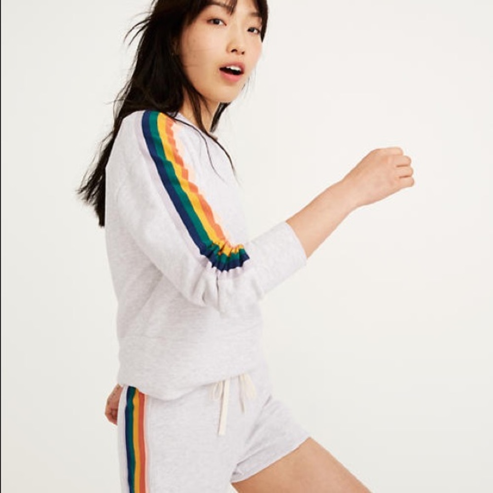 Madewell sweatshirt/shorts